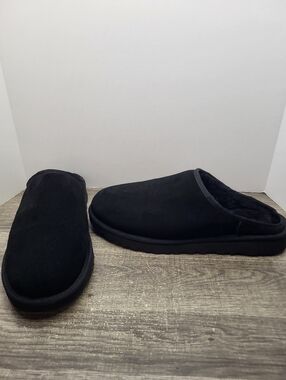 UGG Classic SlipOn Suede Lined Slippers Black Men's Size 13 New